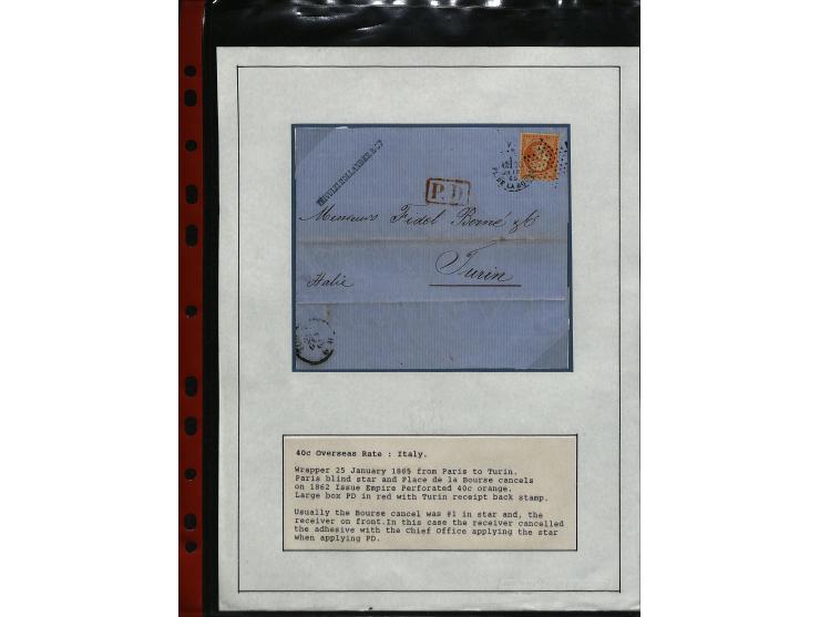 1849/75 (ca.), sehr schöner Sammlungsbestand, zu großen Teilen ausstellungsmäßig aufgezogen mit ungebrauchten und gebrauchten