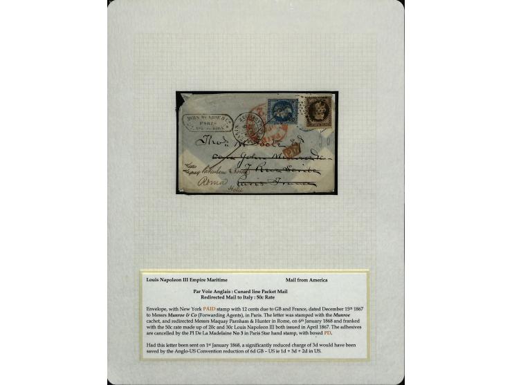 1849/75 (ca.), sehr schöner Sammlungsbestand, zu großen Teilen ausstellungsmäßig aufgezogen mit ungebrauchten und gebrauchten