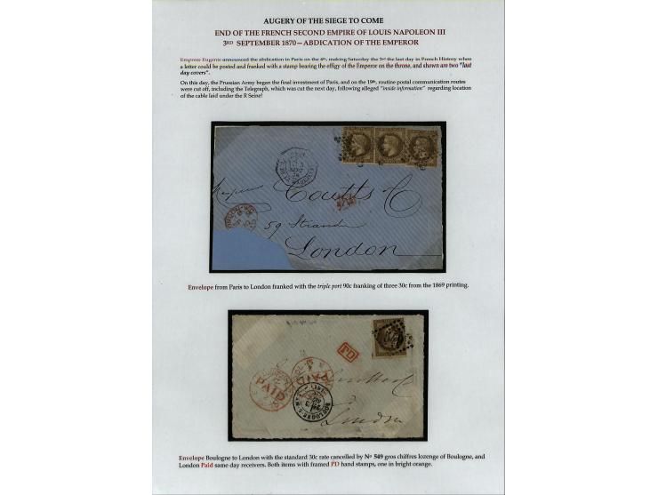 1849/75 (ca.), sehr schöner Sammlungsbestand, zu großen Teilen ausstellungsmäßig aufgezogen mit ungebrauchten und gebrauchten
