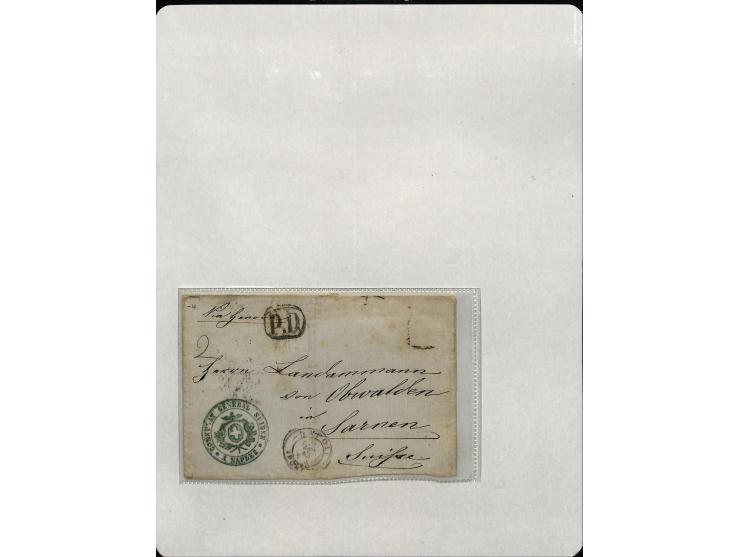 1849/75 (ca.), sehr schöner Sammlungsbestand, zu großen Teilen ausstellungsmäßig aufgezogen mit ungebrauchten und gebrauchten