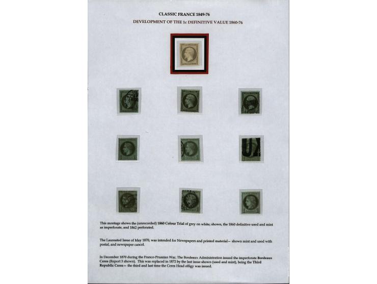1849/75 (ca.), sehr schöner Sammlungsbestand, zu großen Teilen ausstellungsmäßig aufgezogen mit ungebrauchten und gebrauchten