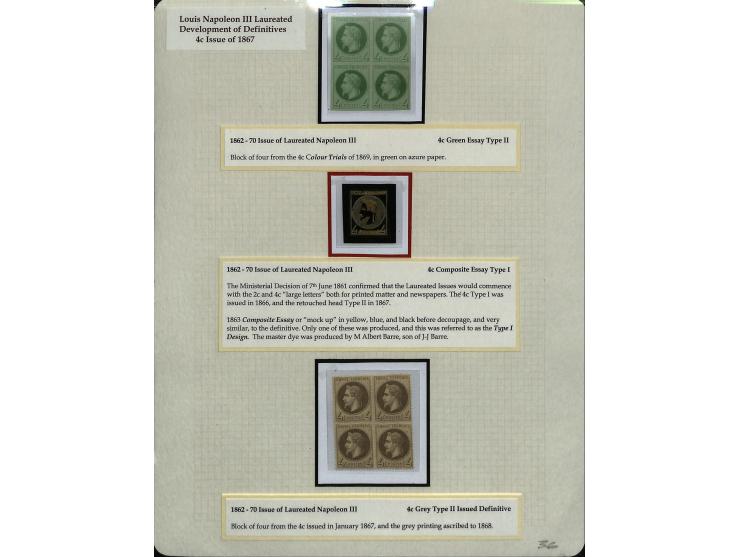 1849/75 (ca.), sehr schöner Sammlungsbestand, zu großen Teilen ausstellungsmäßig aufgezogen mit ungebrauchten und gebrauchten