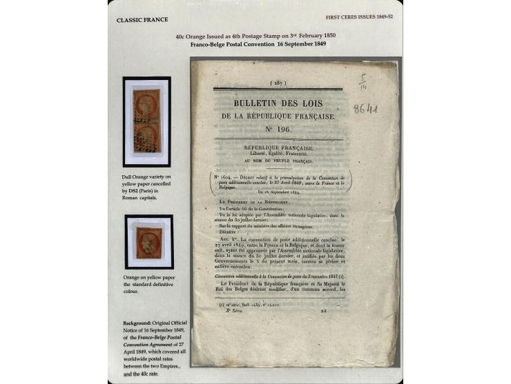 1849/75 (ca.), sehr schöner Sammlungsbestand, zu großen Teilen ausstellungsmäßig aufgezogen mit ungebrauchten und gebrauchten