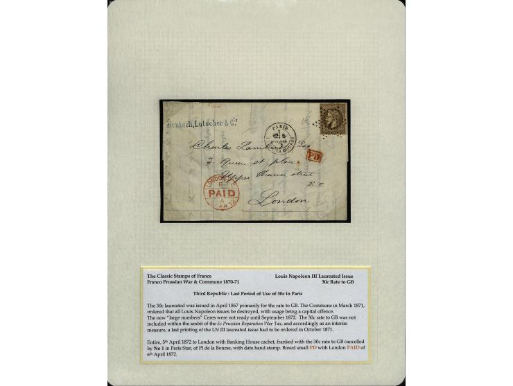1849/75 (ca.), sehr schöner Sammlungsbestand, zu großen Teilen ausstellungsmäßig aufgezogen mit ungebrauchten und gebrauchten