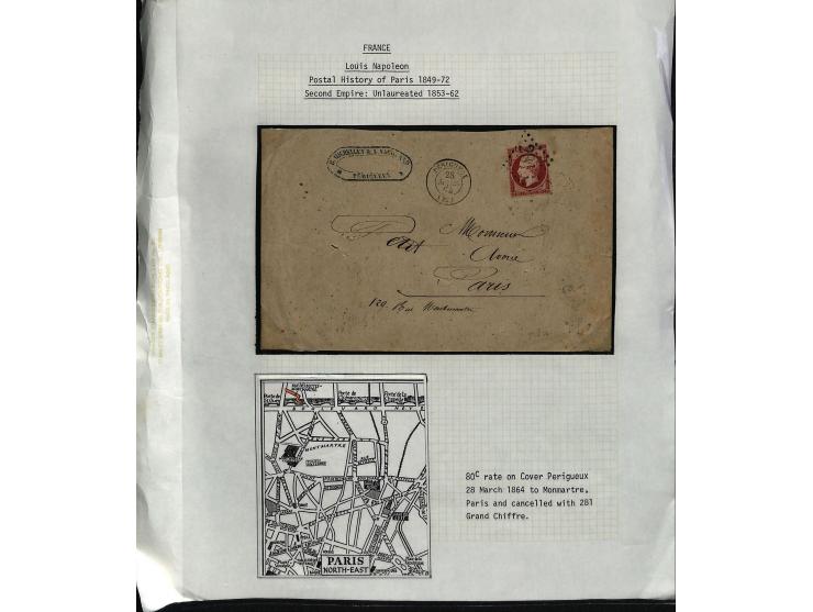 1849/75 (ca.), sehr schöner Sammlungsbestand, zu großen Teilen ausstellungsmäßig aufgezogen mit ungebrauchten und gebrauchten
