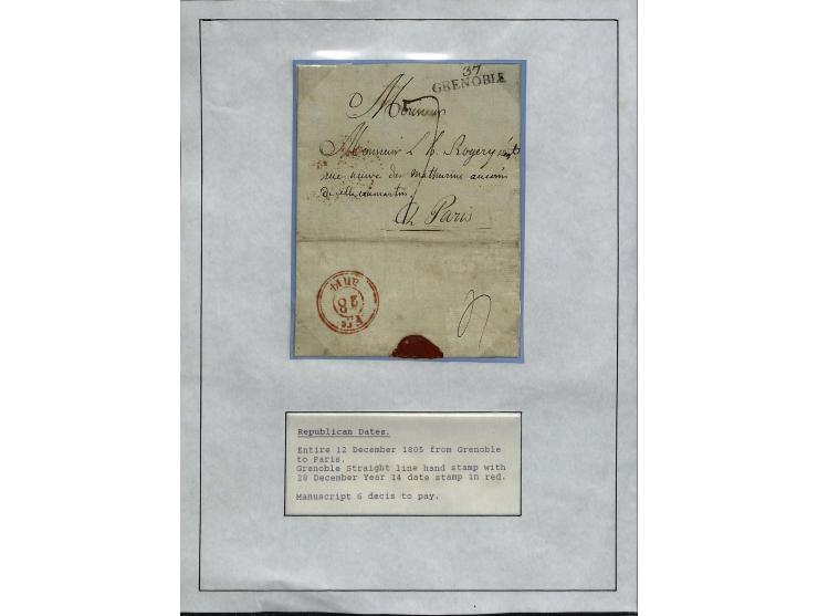 1849/75 (ca.), sehr schöner Sammlungsbestand, zu großen Teilen ausstellungsmäßig aufgezogen mit ungebrauchten und gebrauchten
