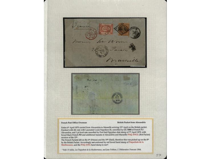 1849/75 (ca.), sehr schöner Sammlungsbestand, zu großen Teilen ausstellungsmäßig aufgezogen mit ungebrauchten und gebrauchten