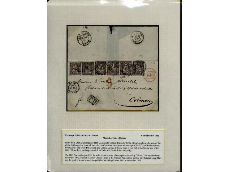 1849/75 (ca.), sehr schöner Sammlungsbestand, zu großen Teilen ausstellungsmäßig aufgezogen mit ungebrauchten und gebrauchten