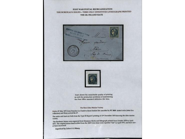 1849/75 (ca.), sehr schöner Sammlungsbestand, zu großen Teilen ausstellungsmäßig aufgezogen mit ungebrauchten und gebrauchten