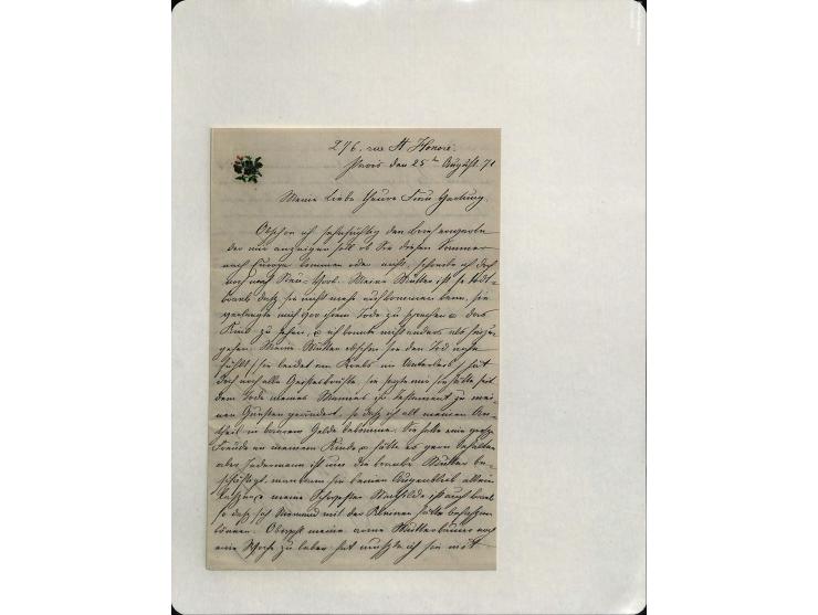 1849/75 (ca.), sehr schöner Sammlungsbestand, zu großen Teilen ausstellungsmäßig aufgezogen mit ungebrauchten und gebrauchten