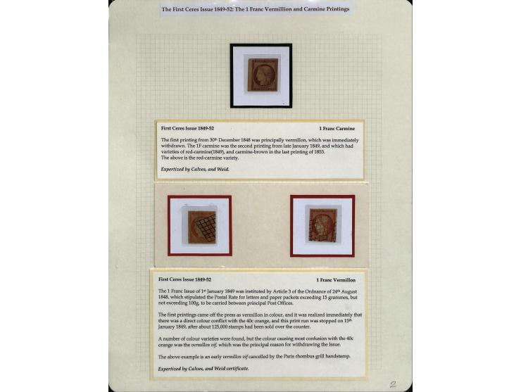 1849/75 (ca.), sehr schöner Sammlungsbestand, zu großen Teilen ausstellungsmäßig aufgezogen mit ungebrauchten und gebrauchten