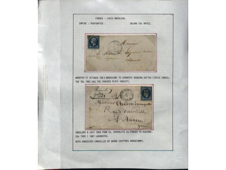 1849/75 (ca.), sehr schöner Sammlungsbestand, zu großen Teilen ausstellungsmäßig aufgezogen mit ungebrauchten und gebrauchten