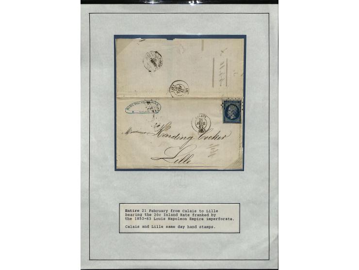 1849/75 (ca.), sehr schöner Sammlungsbestand, zu großen Teilen ausstellungsmäßig aufgezogen mit ungebrauchten und gebrauchten