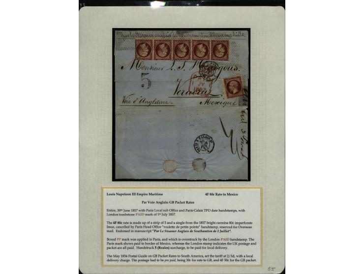 1849/75 (ca.), sehr schöner Sammlungsbestand, zu großen Teilen ausstellungsmäßig aufgezogen mit ungebrauchten und gebrauchten