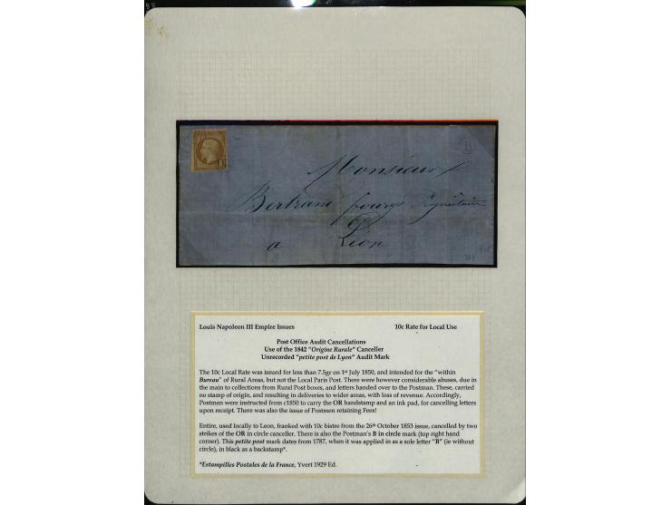 1849/75 (ca.), sehr schöner Sammlungsbestand, zu großen Teilen ausstellungsmäßig aufgezogen mit ungebrauchten und gebrauchten