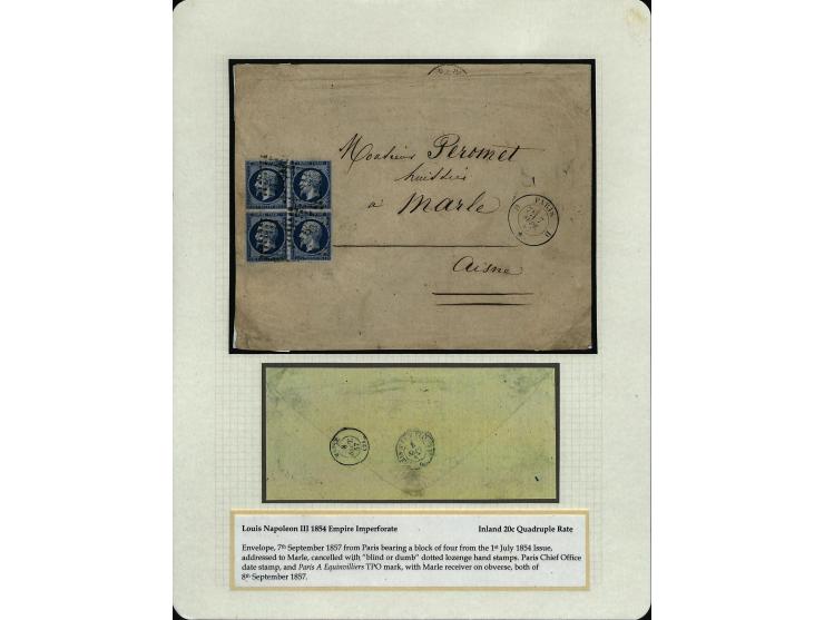 1849/75 (ca.), sehr schöner Sammlungsbestand, zu großen Teilen ausstellungsmäßig aufgezogen mit ungebrauchten und gebrauchten