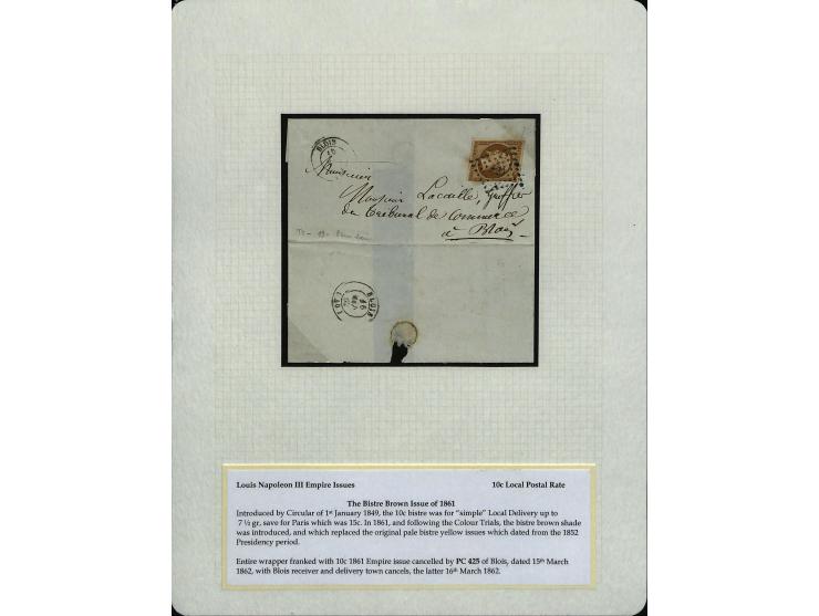 1849/75 (ca.), sehr schöner Sammlungsbestand, zu großen Teilen ausstellungsmäßig aufgezogen mit ungebrauchten und gebrauchten