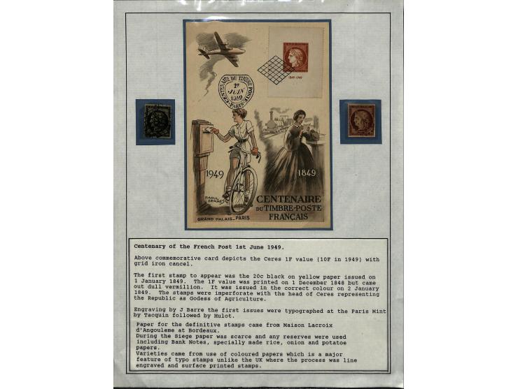 1849/75 (ca.), sehr schöner Sammlungsbestand, zu großen Teilen ausstellungsmäßig aufgezogen mit ungebrauchten und gebrauchten