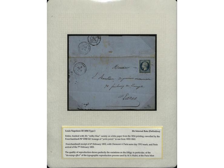 1849/75 (ca.), sehr schöner Sammlungsbestand, zu großen Teilen ausstellungsmäßig aufgezogen mit ungebrauchten und gebrauchten