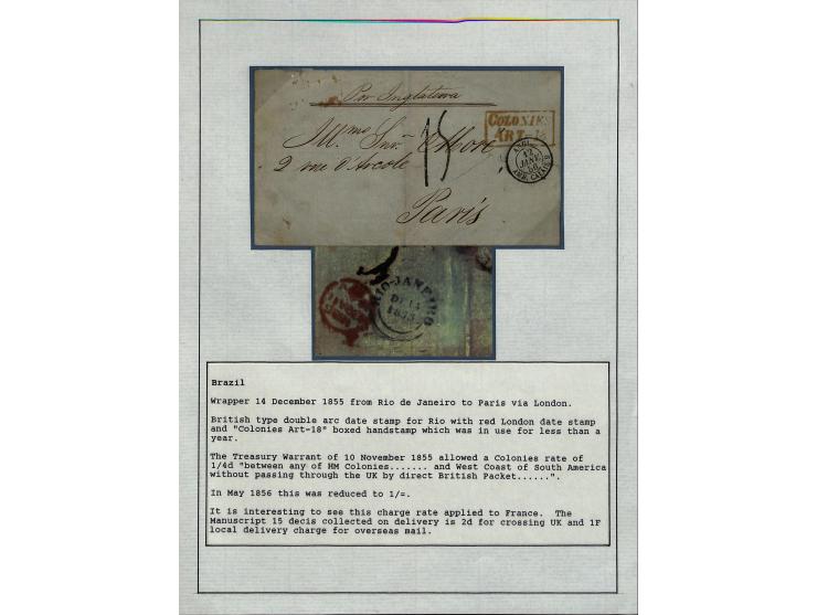 1849/75 (ca.), sehr schöner Sammlungsbestand, zu großen Teilen ausstellungsmäßig aufgezogen mit ungebrauchten und gebrauchten