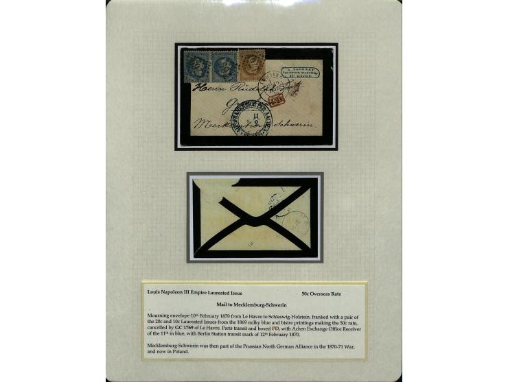 1849/75 (ca.), sehr schöner Sammlungsbestand, zu großen Teilen ausstellungsmäßig aufgezogen mit ungebrauchten und gebrauchten