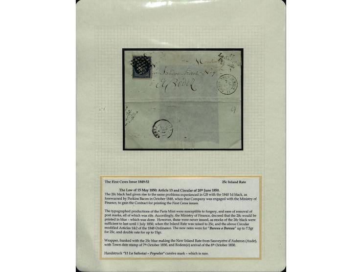 1849/75 (ca.), sehr schöner Sammlungsbestand, zu großen Teilen ausstellungsmäßig aufgezogen mit ungebrauchten und gebrauchten
