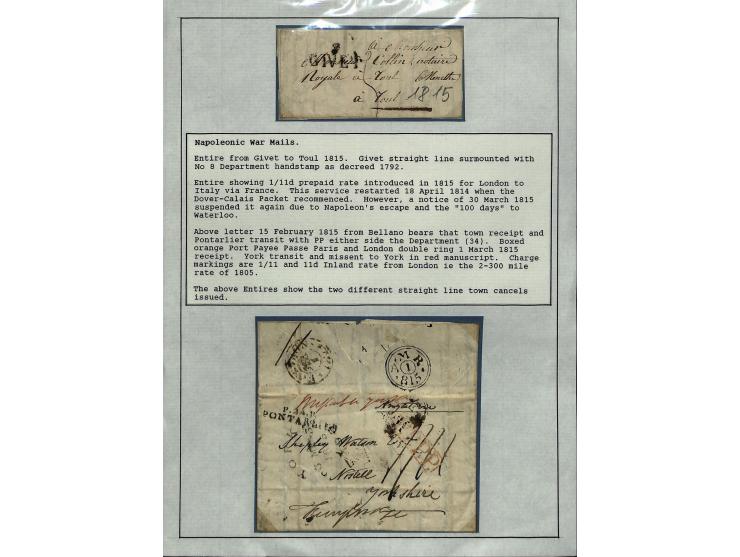 1849/75 (ca.), sehr schöner Sammlungsbestand, zu großen Teilen ausstellungsmäßig aufgezogen mit ungebrauchten und gebrauchten
