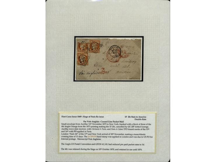 1849/75 (ca.), sehr schöner Sammlungsbestand, zu großen Teilen ausstellungsmäßig aufgezogen mit ungebrauchten und gebrauchten
