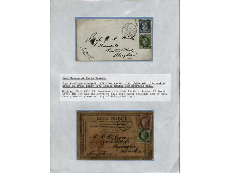 1849/75 (ca.), sehr schöner Sammlungsbestand, zu großen Teilen ausstellungsmäßig aufgezogen mit ungebrauchten und gebrauchten