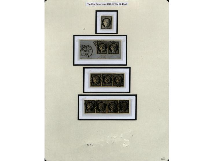 1849/75 (ca.), sehr schöner Sammlungsbestand, zu großen Teilen ausstellungsmäßig aufgezogen mit ungebrauchten und gebrauchten