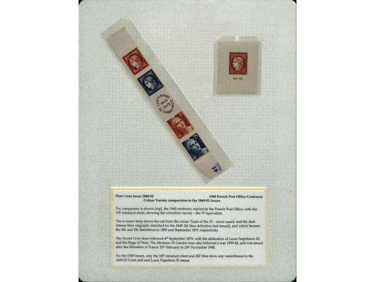 1849/75 (ca.), sehr schöner Sammlungsbestand, zu großen Teilen ausstellungsmäßig aufgezogen mit ungebrauchten und gebrauchten