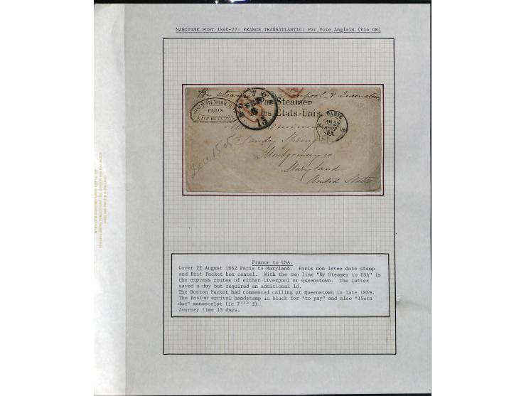 1849/75 (ca.), sehr schöner Sammlungsbestand, zu großen Teilen ausstellungsmäßig aufgezogen mit ungebrauchten und gebrauchten