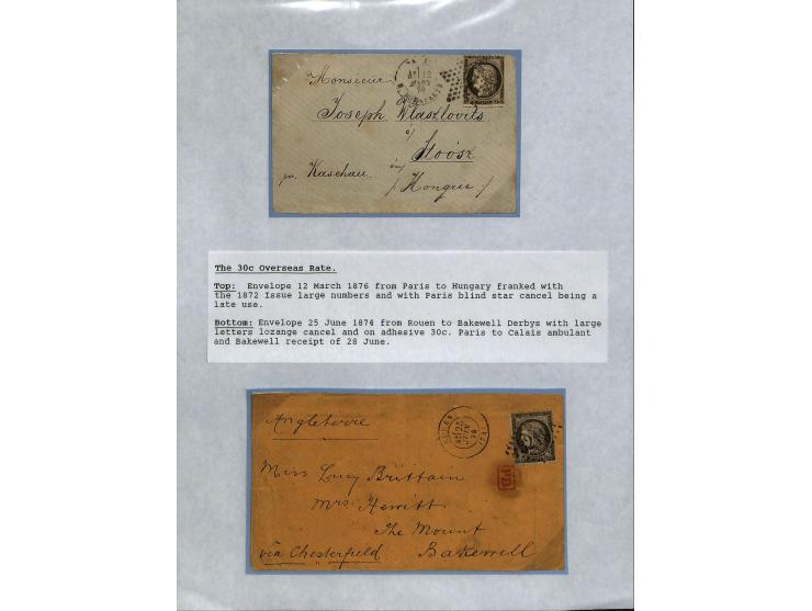 1849/75 (ca.), sehr schöner Sammlungsbestand, zu großen Teilen ausstellungsmäßig aufgezogen mit ungebrauchten und gebrauchten