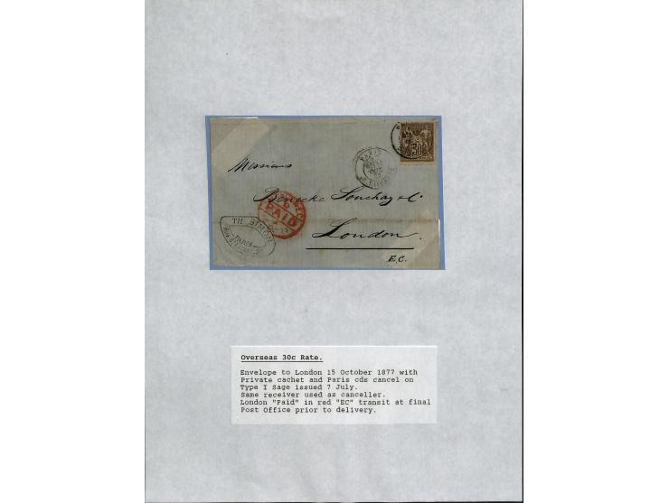 1849/75 (ca.), sehr schöner Sammlungsbestand, zu großen Teilen ausstellungsmäßig aufgezogen mit ungebrauchten und gebrauchten