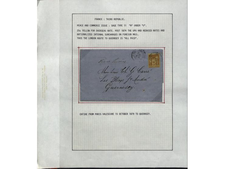 1849/75 (ca.), sehr schöner Sammlungsbestand, zu großen Teilen ausstellungsmäßig aufgezogen mit ungebrauchten und gebrauchten