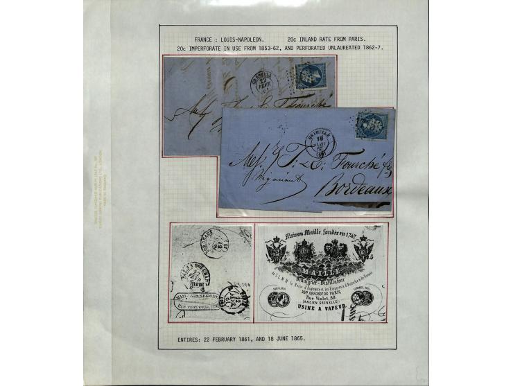 1849/75 (ca.), sehr schöner Sammlungsbestand, zu großen Teilen ausstellungsmäßig aufgezogen mit ungebrauchten und gebrauchten