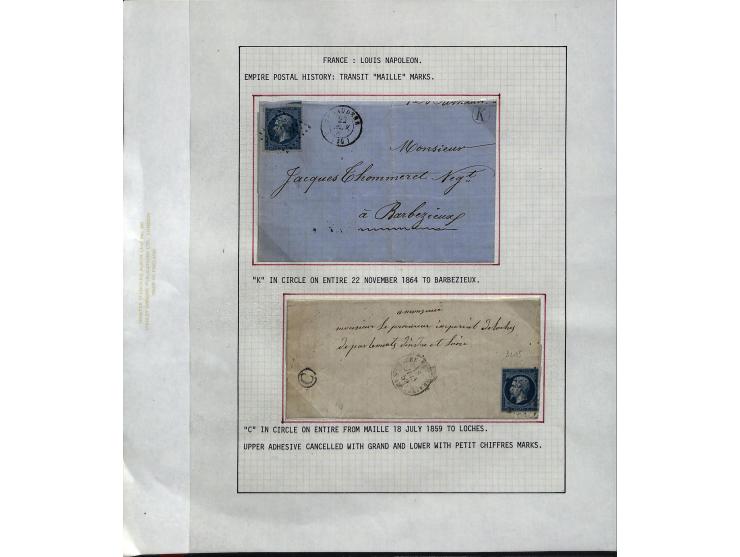 1849/75 (ca.), sehr schöner Sammlungsbestand, zu großen Teilen ausstellungsmäßig aufgezogen mit ungebrauchten und gebrauchten