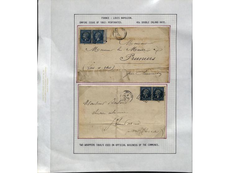 1849/75 (ca.), sehr schöner Sammlungsbestand, zu großen Teilen ausstellungsmäßig aufgezogen mit ungebrauchten und gebrauchten