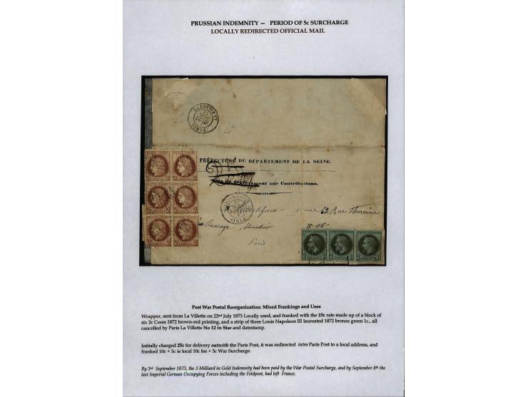 1849/75 (ca.), sehr schöner Sammlungsbestand, zu großen Teilen ausstellungsmäßig aufgezogen mit ungebrauchten und gebrauchten