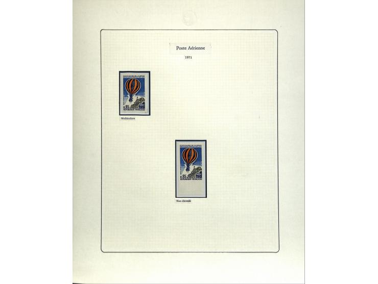 1927/87, Sammlung der Flugpost-Ausgaben mit vielen Eckrand-4er-Blocks mit Druckdaten, einigen Probedrucken etc., dabei u.a. M