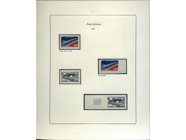 1927/87, Sammlung der Flugpost-Ausgaben mit vielen Eckrand-4er-Blocks mit Druckdaten, einigen Probedrucken etc., dabei u.a. M