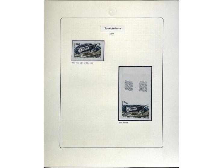 1927/87, Sammlung der Flugpost-Ausgaben mit vielen Eckrand-4er-Blocks mit Druckdaten, einigen Probedrucken etc., dabei u.a. M