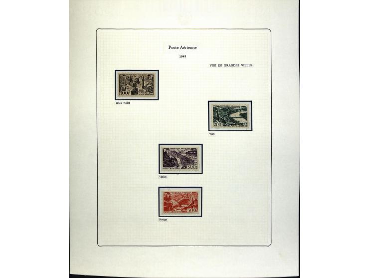 1927/87, Sammlung der Flugpost-Ausgaben mit vielen Eckrand-4er-Blocks mit Druckdaten, einigen Probedrucken etc., dabei u.a. M