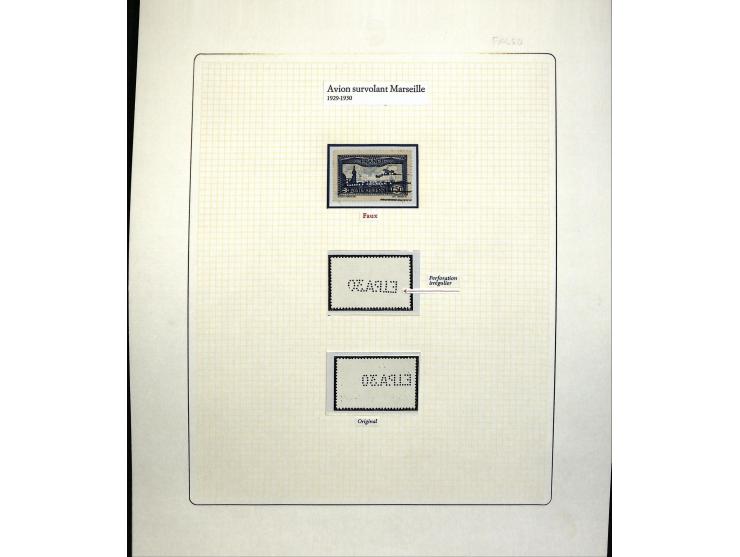 1927/87, Sammlung der Flugpost-Ausgaben mit vielen Eckrand-4er-Blocks mit Druckdaten, einigen Probedrucken etc., dabei u.a. M