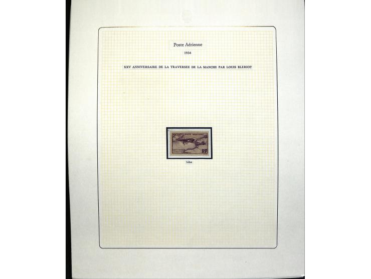 1927/87, Sammlung der Flugpost-Ausgaben mit vielen Eckrand-4er-Blocks mit Druckdaten, einigen Probedrucken etc., dabei u.a. M