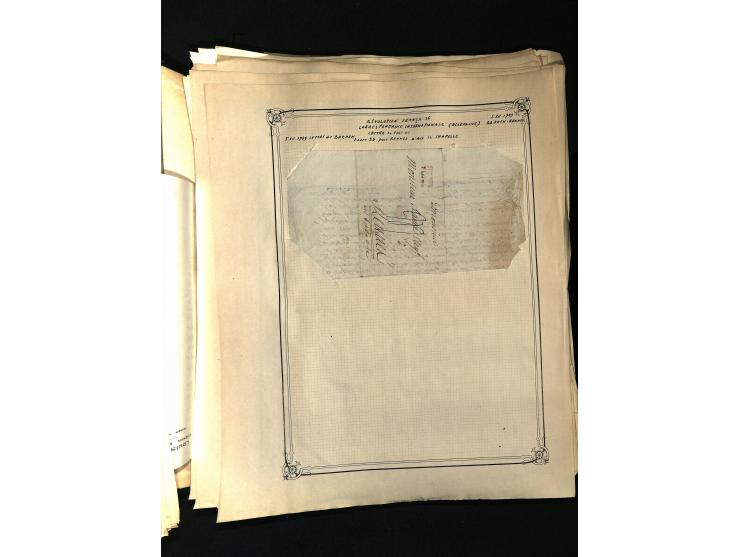 1757/1917, interessante Sammlung mit über 350 Briefen, dabei viel Vorphila bzw. markenlose Belege u.a. mit Kartenschluß, auße