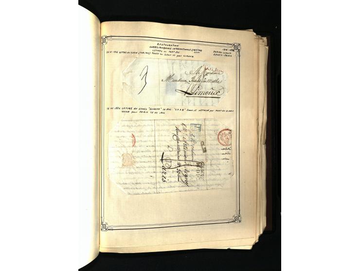 1757/1917, interessante Sammlung mit über 350 Briefen, dabei viel Vorphila bzw. markenlose Belege u.a. mit Kartenschluß, auße