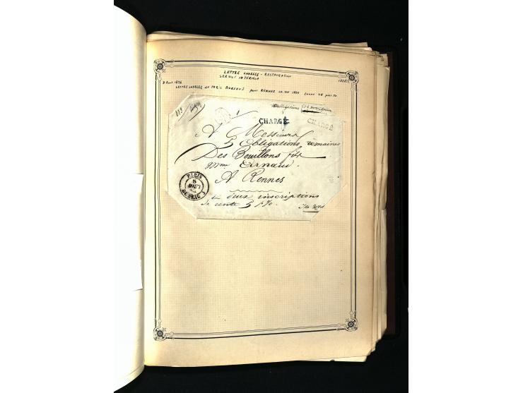 1757/1917, interessante Sammlung mit über 350 Briefen, dabei viel Vorphila bzw. markenlose Belege u.a. mit Kartenschluß, auße