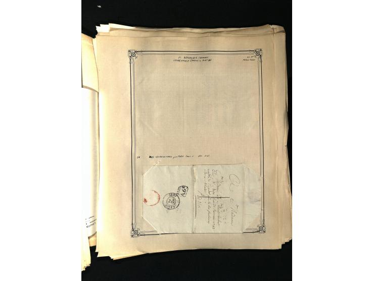 1757/1917, interessante Sammlung mit über 350 Briefen, dabei viel Vorphila bzw. markenlose Belege u.a. mit Kartenschluß, auße