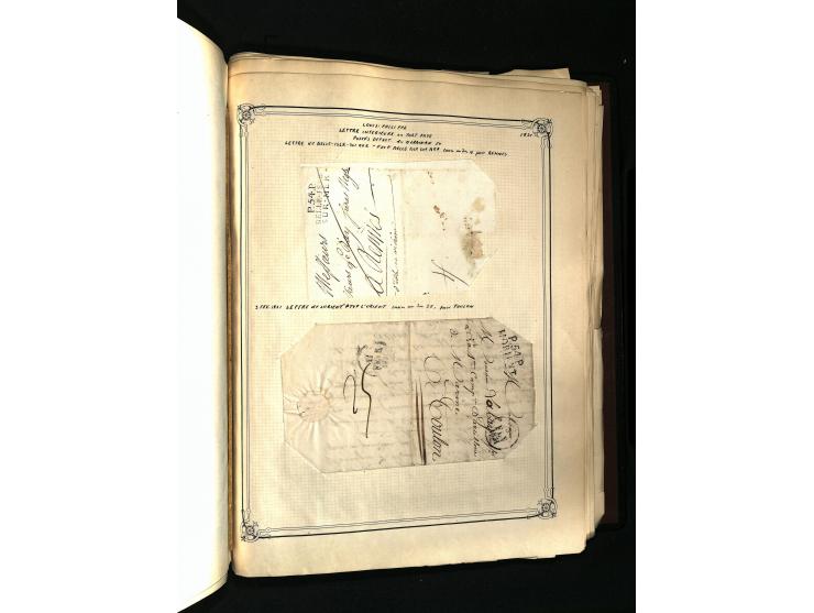 1757/1917, interessante Sammlung mit über 350 Briefen, dabei viel Vorphila bzw. markenlose Belege u.a. mit Kartenschluß, auße